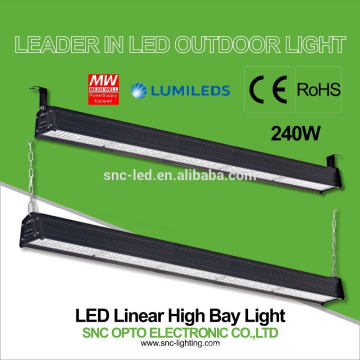 Luminaire industriel, 4 pieds, 240w LED Linear Highbay Light